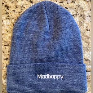 MADHAPPY Autumn Collection Beanie Denim Heather NEW O/S Winter Hat Knit Beanie